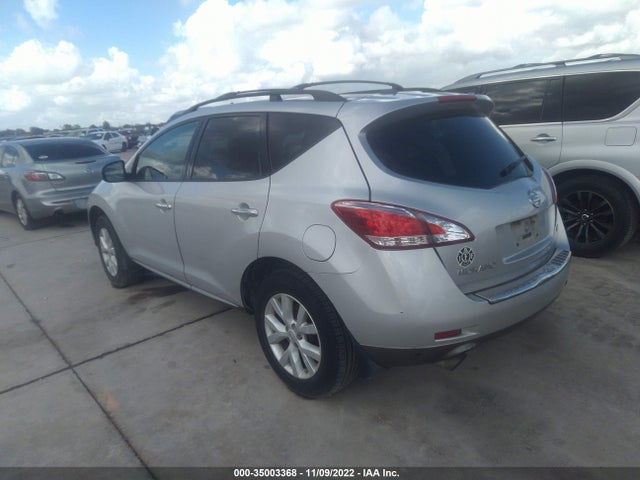 2012 NISSAN MURANO SL VIN: JN8AZ1MUXCW120598