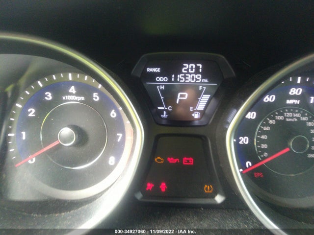 2011 HYUNDAI ELANTRA LTD PZEV VIN: 5NPDH4AE0BH075976