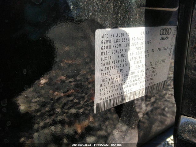 WA1VKAFP4AA102417 Audi Q5 Prestige