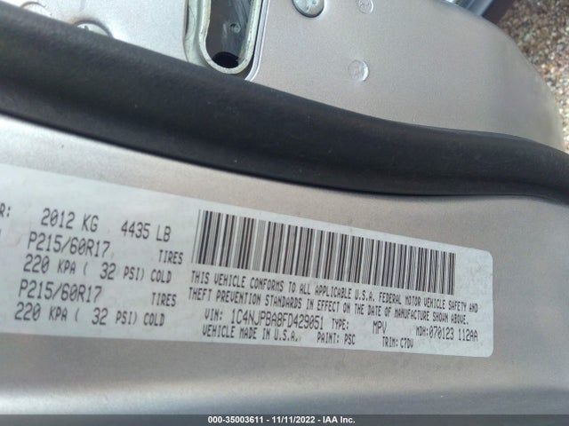 Jeep Patriot Altitude Edition 2015 1C4NJPBA8FD429051 Image 9