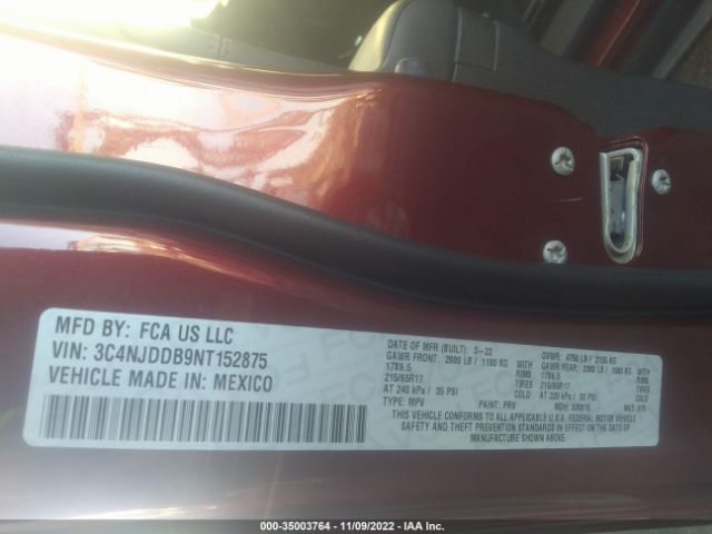 3C4NJDDB9NT152875 Jeep Compass Trailhawk