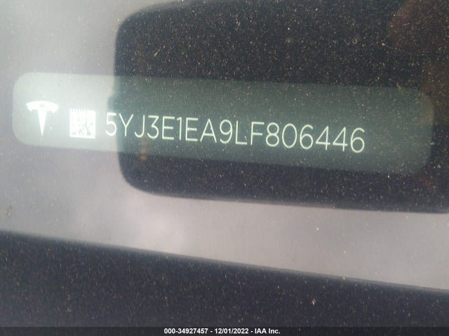 Tesla MODEL 3 2020 5YJ3E1EA9LF806446 Image 10