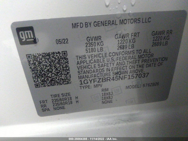 Cadillac Xt4 Awd Luxury 2022 1GYFZBR45NF157037 Image 9