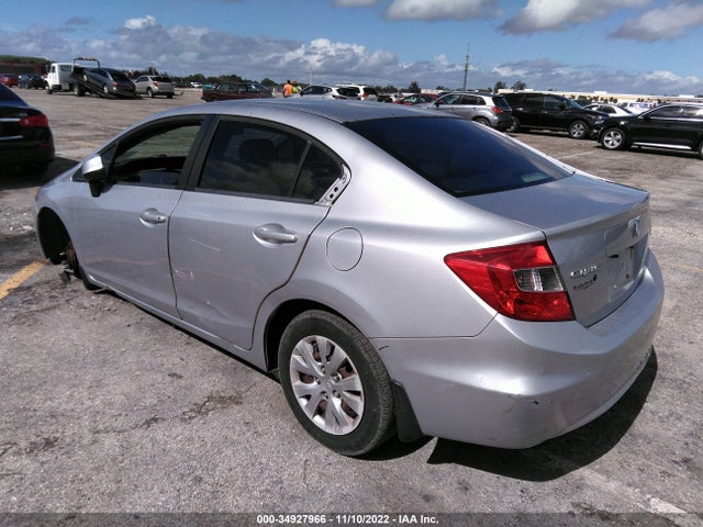 2012 HONDA CIVIC SDN LX VIN: 19XFB2F53CE068355