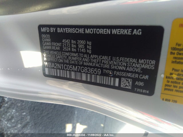 BMW 2 Series M240i 2021 WBA2N1C05M7G83659 Image 9