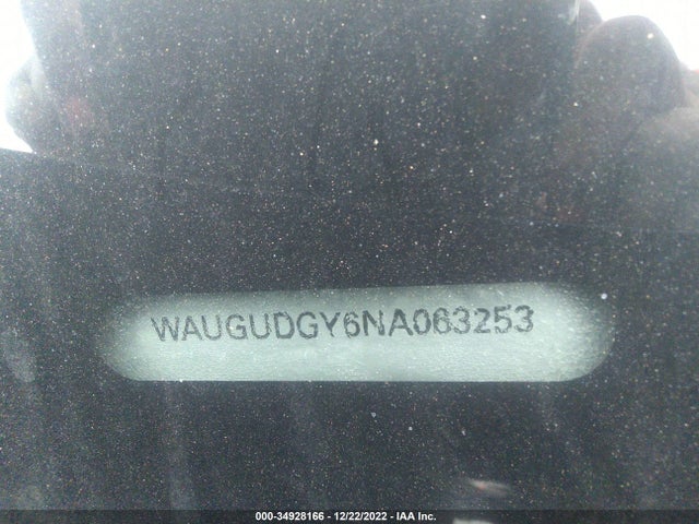 2022 Audi A3, VIN: WAUGUDGY6NA063253