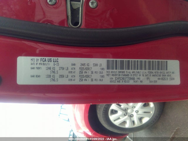 Dodge Journey American Value Pkg 2015 3C4PDCAB1FT728488 Image 10