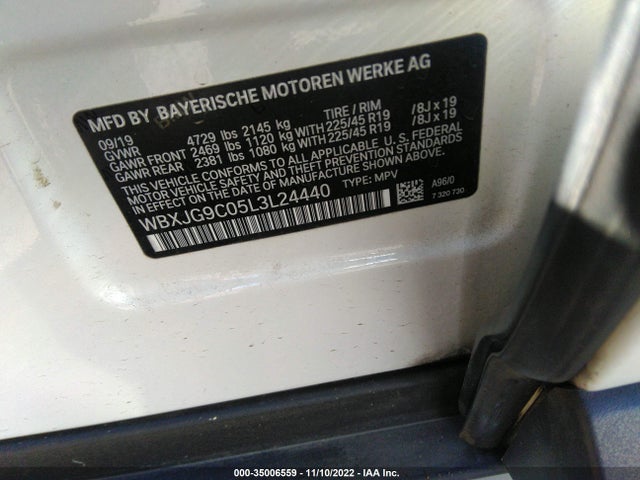 BMW X1 Xdrive28i 2020 аукцион фото