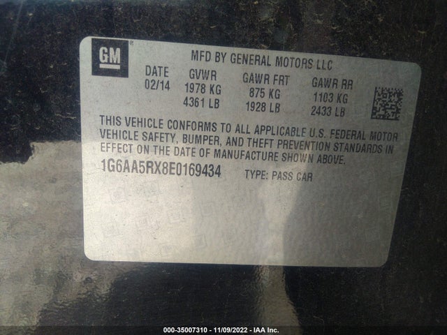 Cadillac ATS 2014 1G6AA5RX8E0169434 Image 10