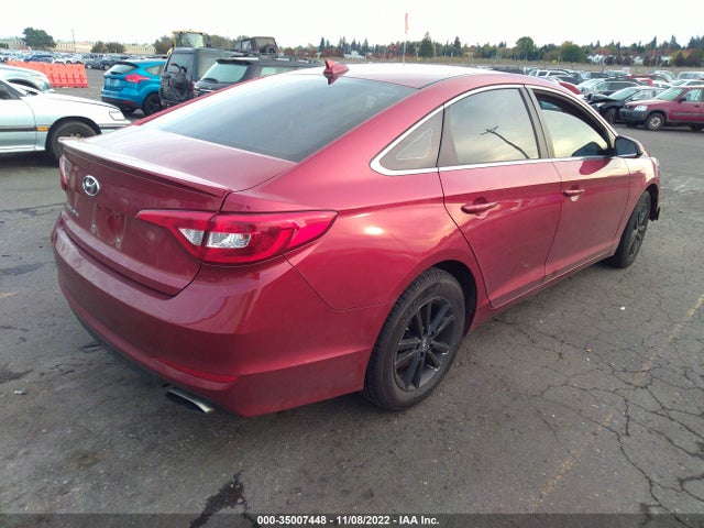 2015 HYUNDAI SONATA 2.4L SE VIN: 5NPE24AF8FH167583