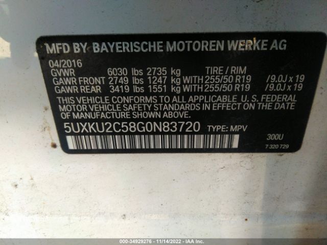 5UXKU2C58G0N83720 BMW X6 Xdrive35i