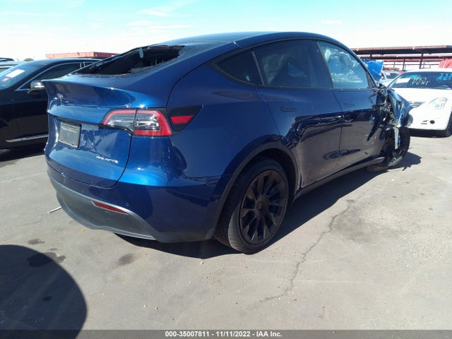 2021 TESLA MODEL Y LONG RANGE VIN: 5YJYGDEE2MF240720