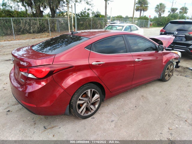 2014 HYUNDAI ELANTRA LIMITED VIN: 5NPDH4AE3EH496823