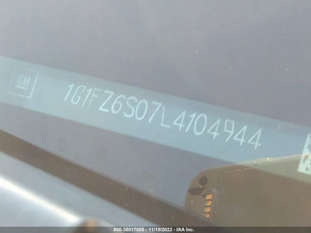 2020 Chevrolet Bolt EV, VIN: 1G1FZ6S07L4104944