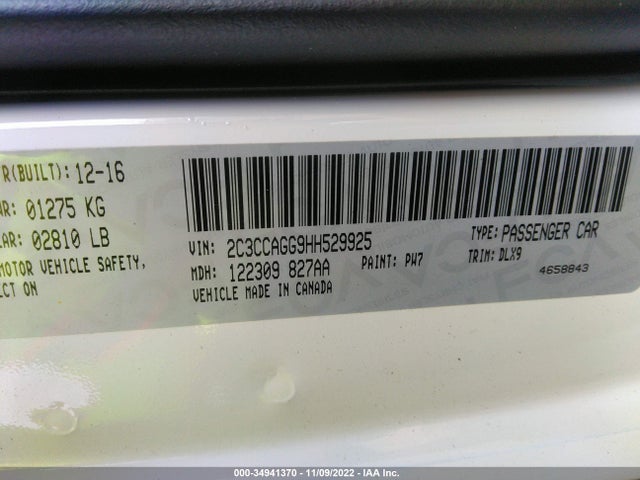 2017 Chrysler 300, VIN: 2C3CCAGG9HH529925