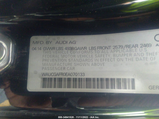 2014 Audi S5, VIN: WAUCGAFR0EA070133