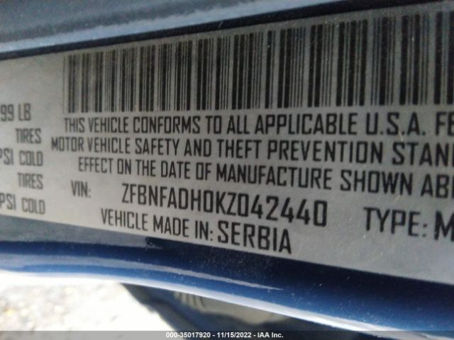 ZFBNFADH0KZ042440 Fiat 500L