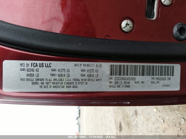 Dodge Challenger Sxt 2018 2C3CDZAG3JH310291 Image 9