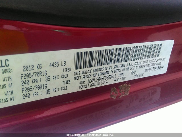 1C4NJPBAXED552011 Jeep Patriot Sport/altitude