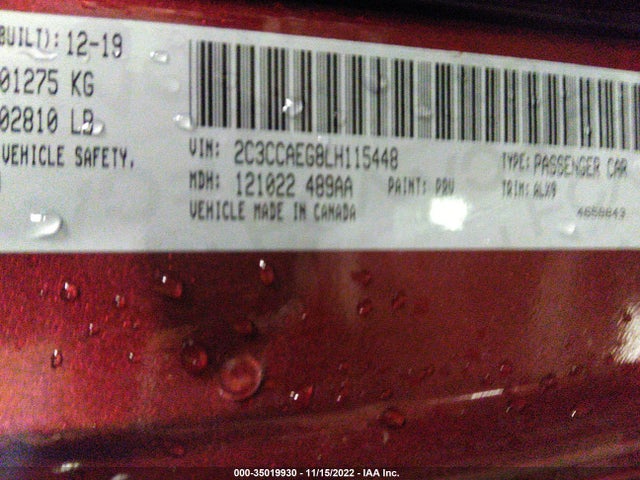 2C3CCAEG8LH115448 Chrysler 300 Limited
