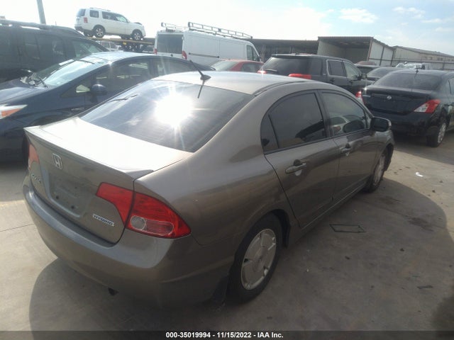 2007 HONDA CIVIC HYBRID VIN: JHMFA36207S007576