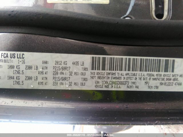 1C4NJCBA6GD666373 Jeep Compass Sport