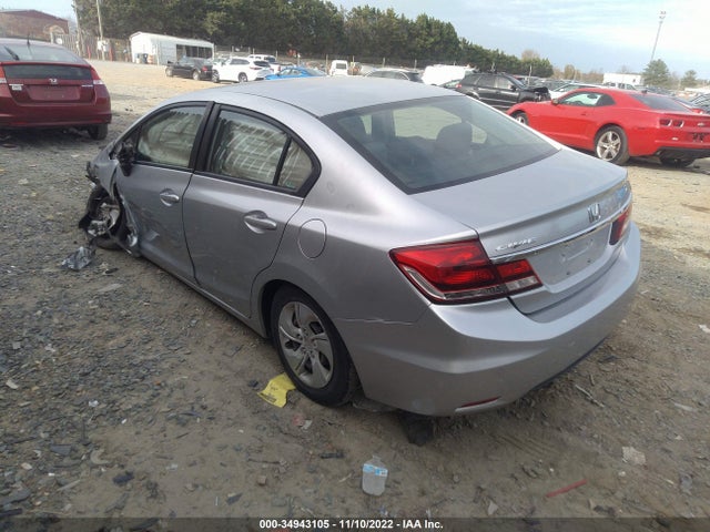 Honda Civic Sedan Lx 2014 2HGFB2F51EH500580 Image 3