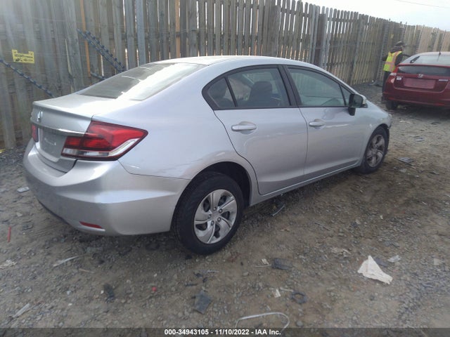 Honda Civic Sedan Lx 2014 2HGFB2F51EH500580 Image 4