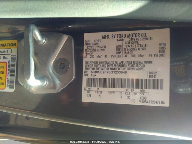 Ford Transit Connect Wagon Xlt 2016 NM0GE9F76G1233648 Image 10