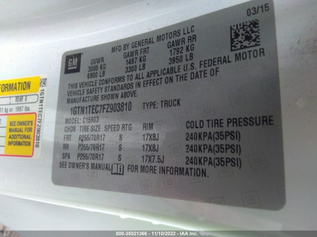 1GTN1TEC7FZ903810 GMC SIERRA 1500