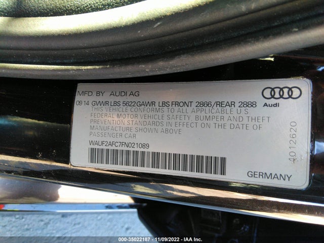 2015 Audi S6, VIN: WAUF2AFC7FN021089