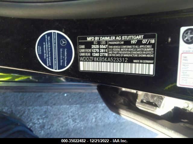 WDDZF8KB5KA523312 Mercedes-Benz E-class Amg E 63 S