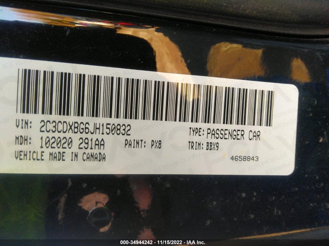 Dodge Charger Sxt 2018 2C3CDXBG6JH150832 Image 11