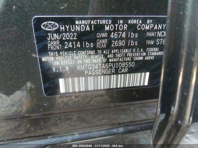 Genesis G70 2.0T 2023 KMTG34TA6PU108550 Image 9