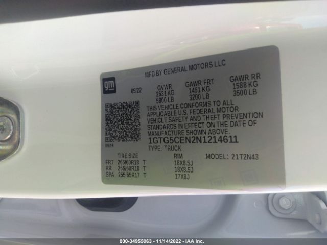 1GTG5CEN2N1214611 GMC Canyon