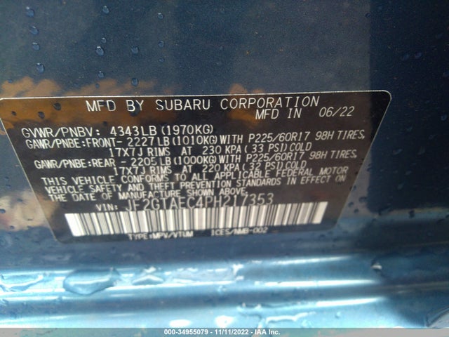 2023 Subaru Crosstrek, VIN: JF2GTAEC4PH217353