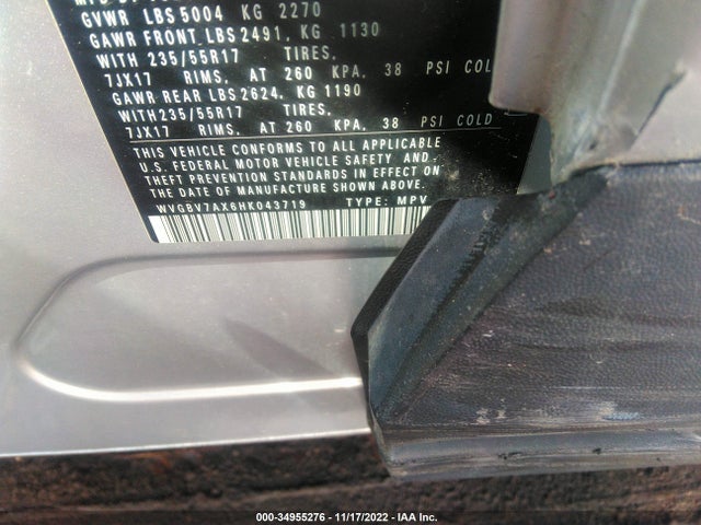 WVGBV7AX6HK043719 Volkswagen TIGUAN