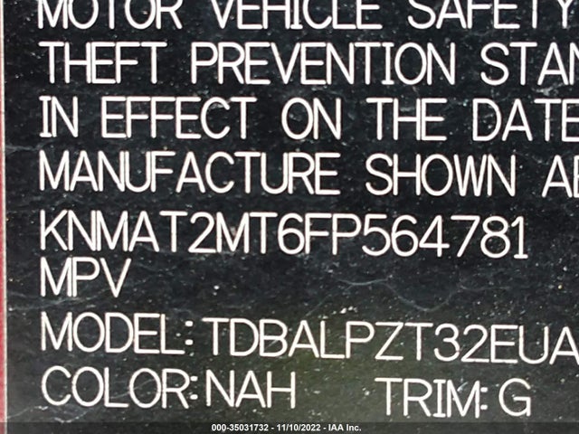 Nissan ROGUE S 2015 KNMAT2MT6FP564781 Image 10