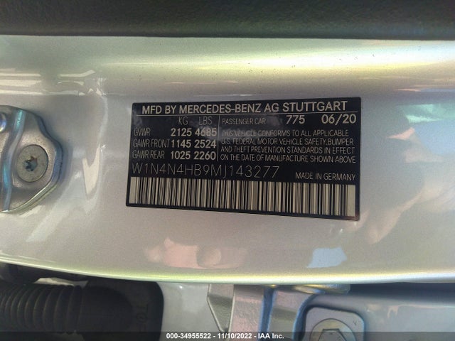 2021 Mercedes-Benz GLA-Class, VIN: W1N4N4HB9MJ143277