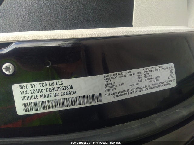 2020 Chrysler Voyager, VIN: 2C4RC1DG9LR253808