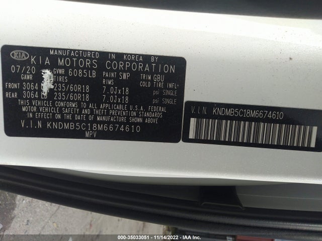 2021 Kia Sedona, VIN: KNDMB5C18M6674610