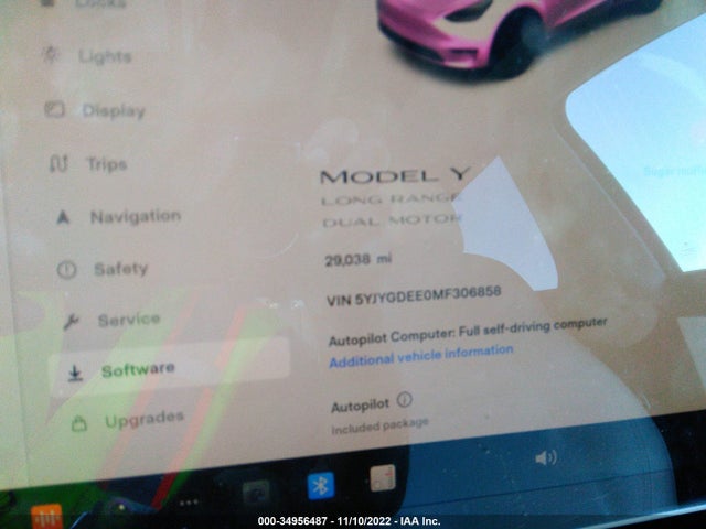 2021 Tesla Model Y, VIN: 5YJYGDEE0MF306858