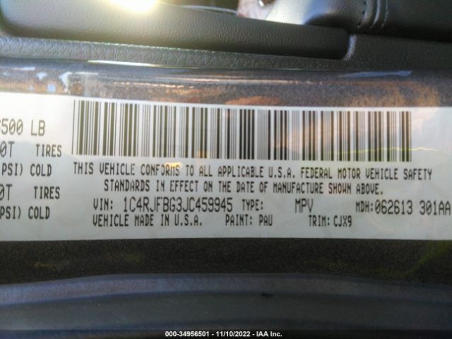 1C4RJFBG3JC459945 Jeep Grand Cherokee Limited