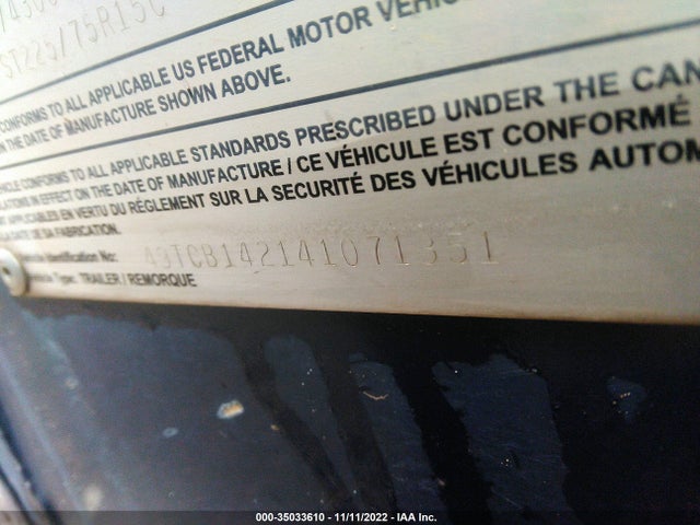 2004 CONTRACT MANUFACTURING CONTRACT MANUFACTURING VIN: 49TCB142141071351