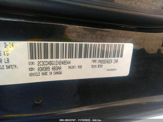 Dodge Charger Se 2014 2C3CDXBG1EH248544 Image 9