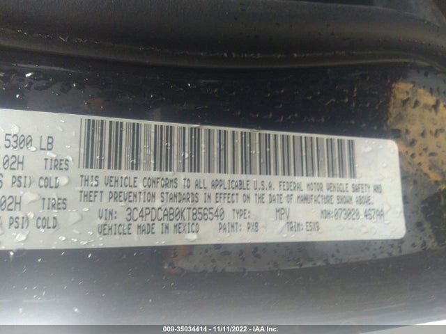 Dodge Journey Se Value Pkg 2019 3C4PDCAB0KT856540 Image 9