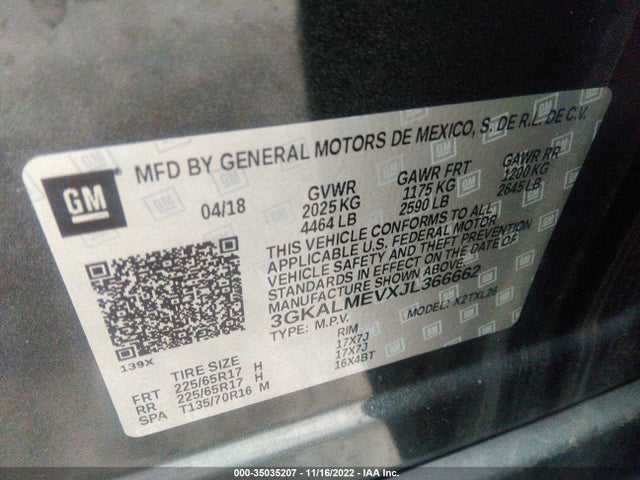 GMC Terrain Sle 2018 3GKALMEVXJL366662 Image 9