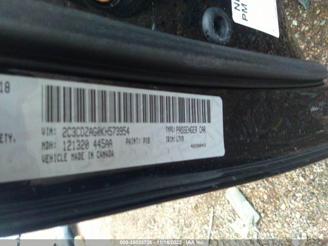 Dodge Challenger Sxt 2019 2C3CDZAG0KH573954 Image 9