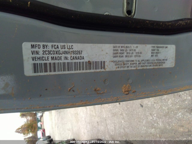 Dodge Charger Scat Pack 2022 2C3CDXGJ4NH193267 Image 9