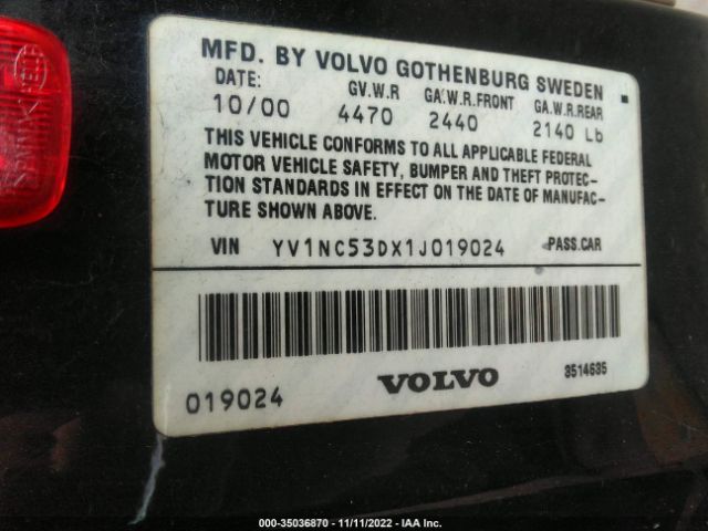 YV1NC53DX1J019024 Volvo C70